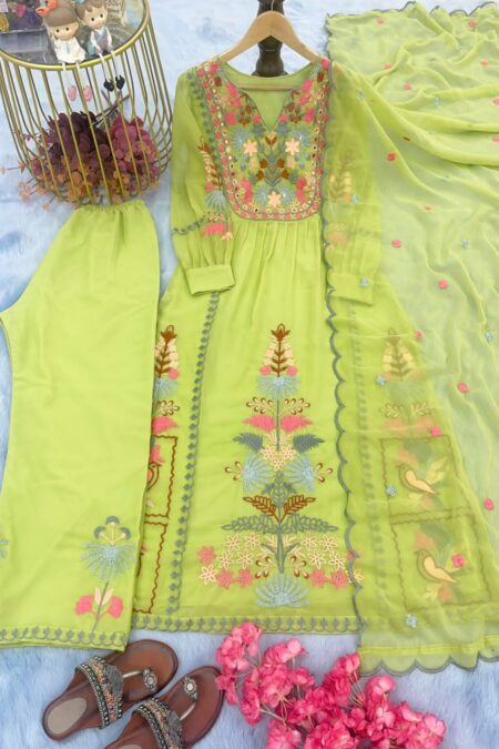 Parrot Green Suit Set