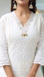 Safed Kashidakari Kurta Set