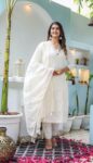 Safed Kashidakari Kurta Set