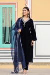 NIlgiri Velvet Kurta Set