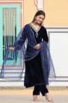 Nilgiri Velvet Kurta Set