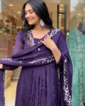 Classic Blue Embroidery Mohini  Suit Set