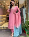 Bluish Double Shade dress