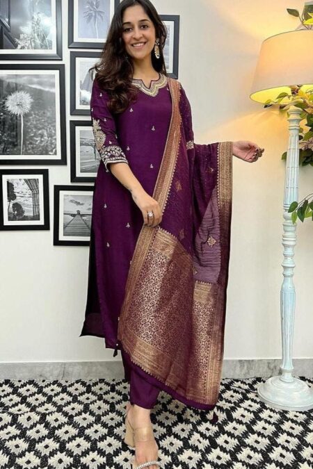 Purplish Mul Dress