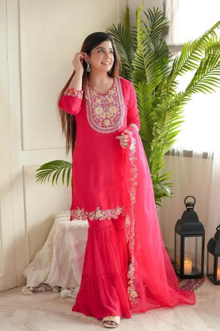 Pure Cotton kurti emb yoge