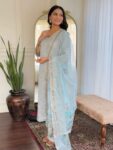 Blue Roman Kurta Set