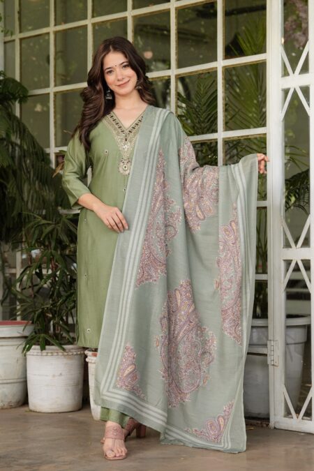 Green Modal silk