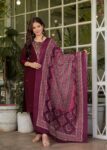 Maroon Modal silk