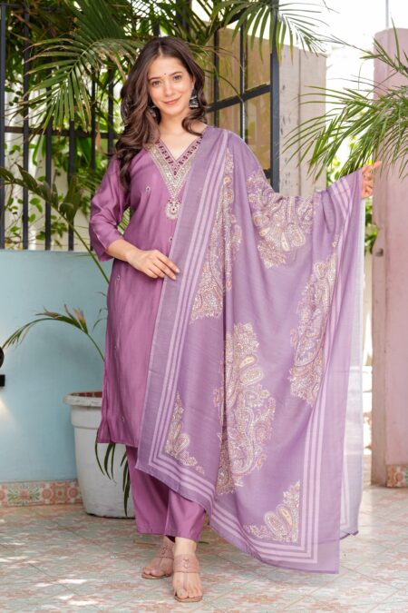 Lavender Modal silk