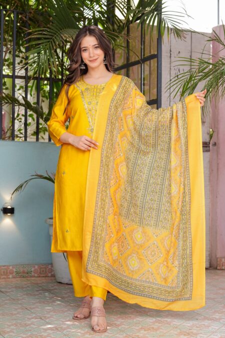 Yellow Modal silk