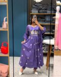 Purple Floral Suit Set
