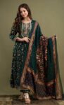 Pure Rayon Printed Gotta Work Anarkali Kurta Palazzo Dupatta Set