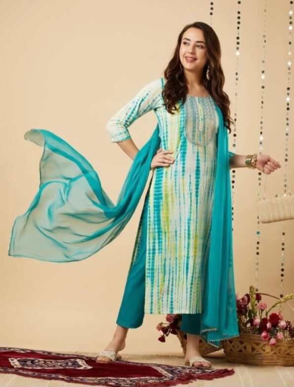 Women multi colour suit set