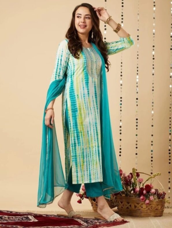 Women multi colour suit set