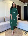 Ethnic Elephant Embroidery Kurta