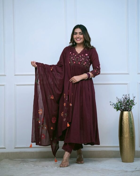 Launching our motif suit set 🪷.Dm to place your order All size available Visit www.womaaniya.in .(Desi, aesthetic, old , vibes, delhi, trending, sound, new, launch, new collection, cotton, cotton suit, desi (3)
