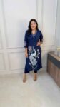 Peacock Embroidery Cotton Kurta Pant