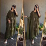 Greenish Cotton Dress