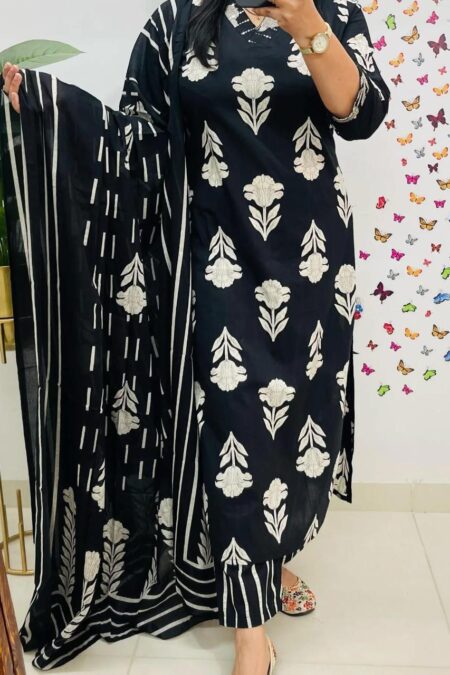 Vacation Cotton Kurti Set
