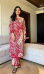 Vibrant & Pastel  Hues Red Printed Kurta Pant