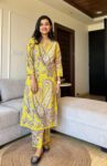 Vibrant & Pastel  Hues Yellow Printed Kurta Pant