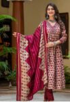 Alia Pattern Kurti Pant & Dupatta