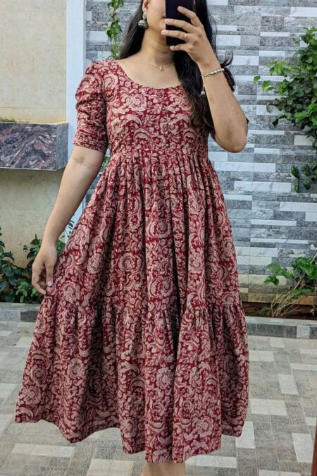 Stylish Trendy Printed Anakali Gown