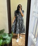 Stylish Trendy Printed Anakali Gown