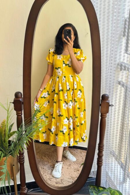Stylish Trendy Printed Anakali Gown