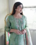 Original Handwork Perals Moti Work On Chinon Kurta