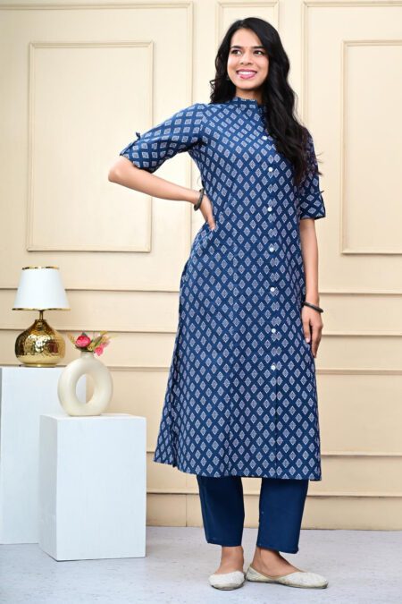 Print Shirt Patten Kurta Pant