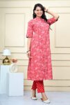 Flowers Print Shirt Patten Kurta Pant