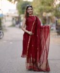 Red  Cotton Kurta Pant