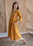 Coconut Tree Print Cotton Kurta Pant