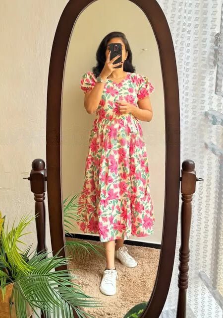Stylish Trendy Printed Anakali Gown