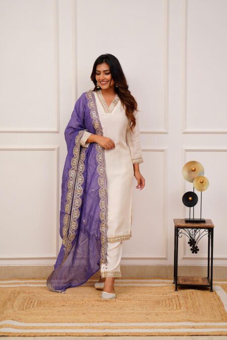 Heavy Chanderi Suit Set for Women