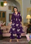 Elegant Embroidered V-Neck Border Cotton Kurta Set