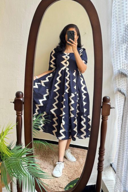 Stylish Trendy Printed Anarkali Gown