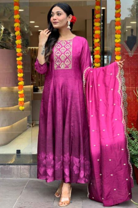 Muslin Silk Suit Set