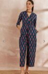 Cros Print Rayon Jam Suit