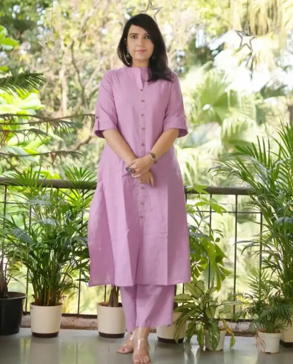 Cotton Kurta Palazzo Suit