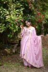 Elegant Pink Embroidered Silk Kurta Set with Dupatta
