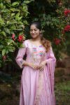Elegant Pink Embroidered Silk Kurta Set with Dupatta