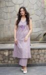 Lavender Sleeveless Kurta SetT