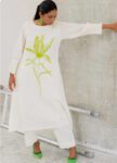 Modern Floral Embroidered