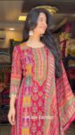 Red Printed Kurta Pant Set with Dupatta