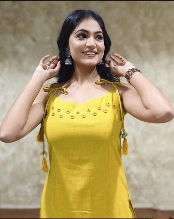Vibrant Yellow Sleeveless Cotton Kurti Set