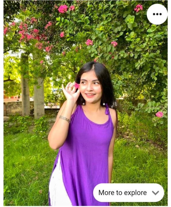 Purple Ombré Sleeveless Kurti Set