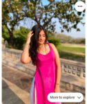 Pink & White Ombre Sleeveless Kurti Set