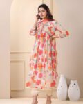 Floral Printed Kurta Pant with Dupatta Set